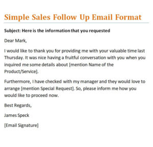 Sales Follow Up Emails Templates How To Write One Day To Day Email