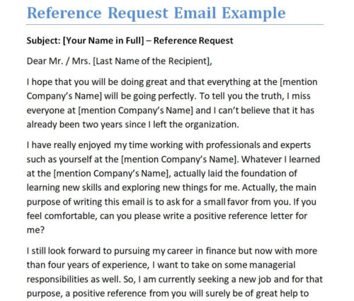 Writing a Perfect Reference Request Email - FREE Template & Tips - Day ...