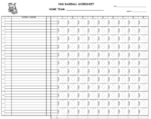 Download 26 BEST Baseball Scoresheet Templates [PDF, EXCEL, WORD] - Day ...