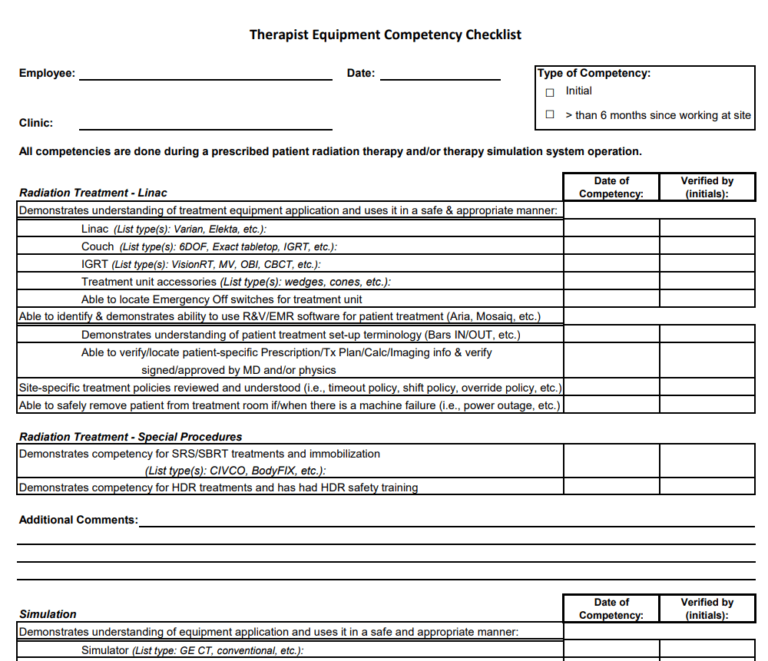 30+ Professional Competency Checklist Templates [in WORD & PDF] - Day ...