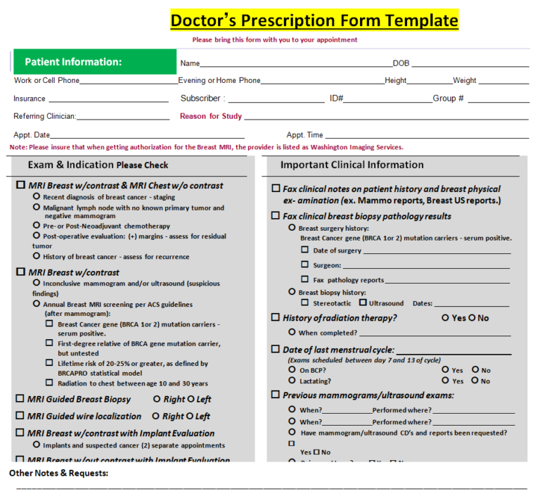 15+ Sample Doctor's Prescription Templates In Ms Word - Day To Day Email