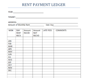 28+ Customizable Rental Ledger Templates (EXCEL & WORD) - Day To Day Email