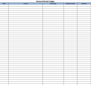 28+ Customizable Rental Ledger Templates (excel & Word) - Day To Day Email