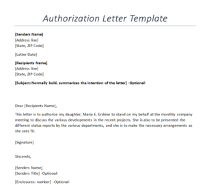 39+ Useful Authorization Letter Format, Samples & Templates - Day To ...