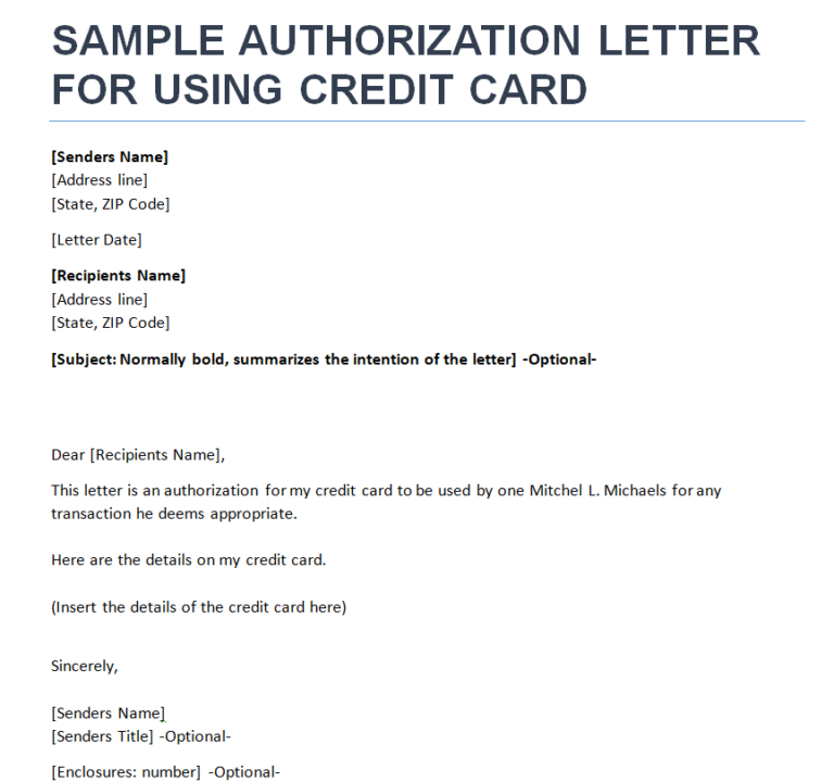 39+ Useful Authorization Letter Format, Samples & Templates - Day To ...