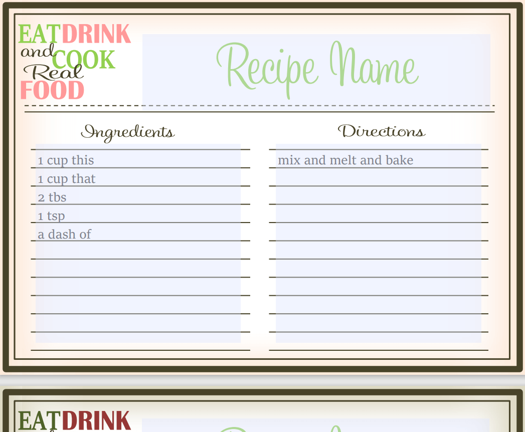 25+ BEST Recipe Book Templates [in WORD & PDF] - Day To Day Email