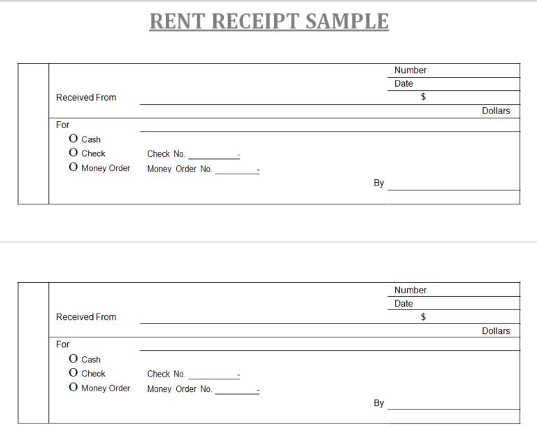 51+ Sample Rent Receipt Formats [in WORD & EXCEL] - Day To Day Email