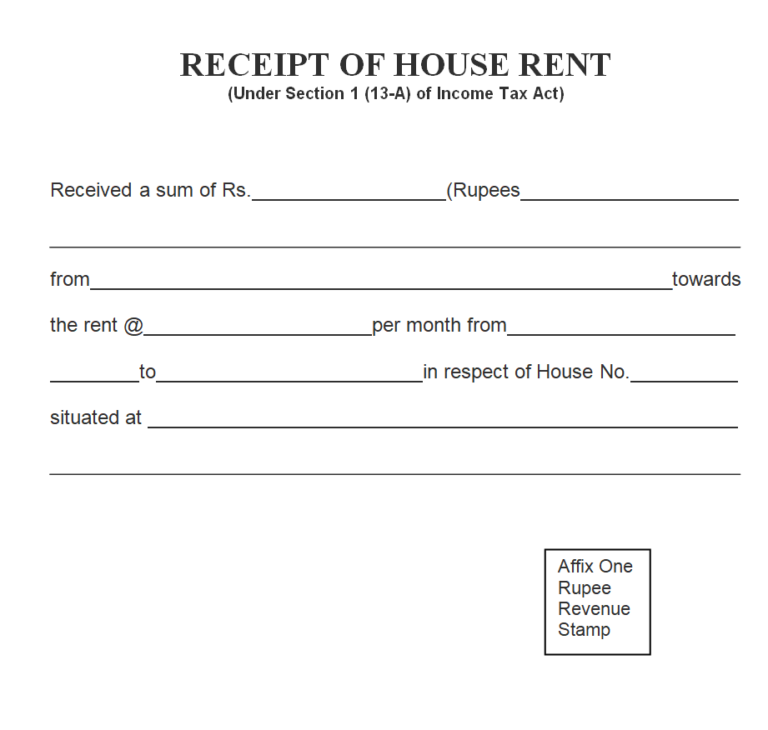 51+ Sample Rent Receipt Formats [in WORD & EXCEL] - Day To Day Email