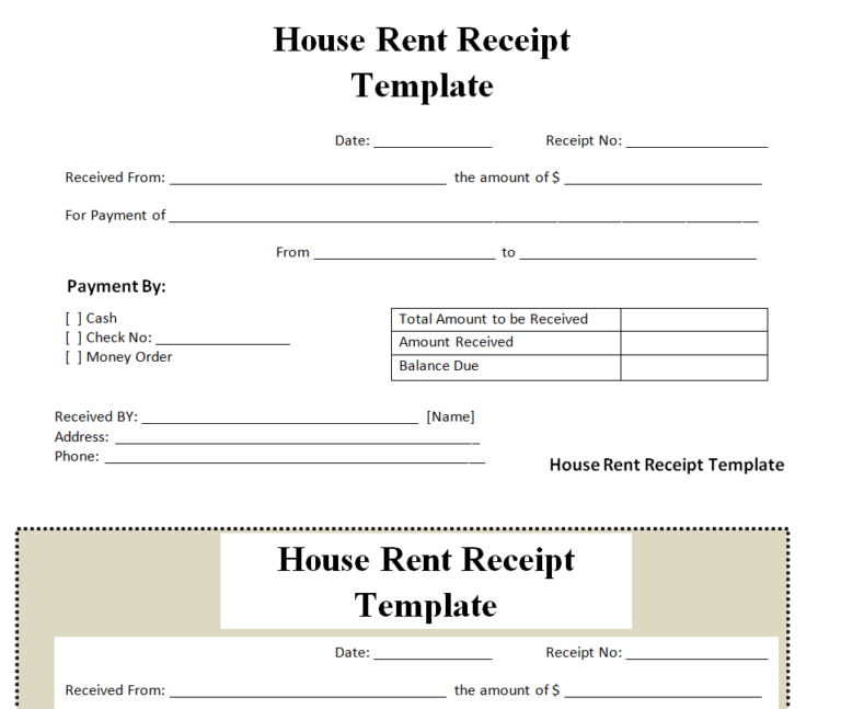 51+ Sample Rent Receipt Formats [in WORD & EXCEL] - Day To Day Email