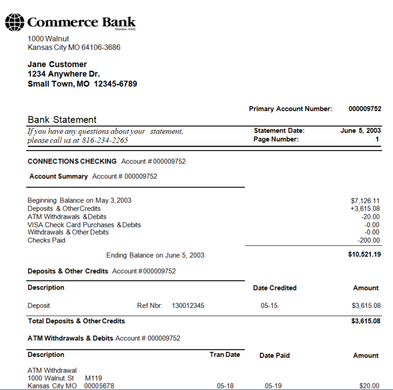 23+ Handy Bank Statement Templates [WORD & EXCEL] - Day To Day Email