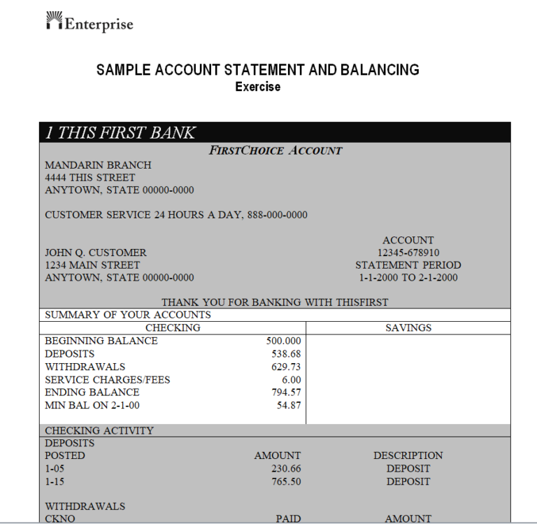 23+ Handy Bank Statement Templates [WORD & EXCEL] - Day To Day Email