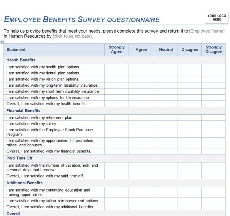 Download 50+ Survey Questionnaire Examples in MS WORD - Day To Day Email