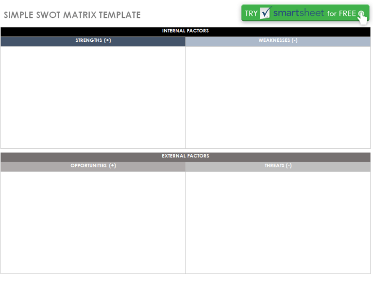 48+ FREE SWOT Analysis Templates [in PDF, XLSX, PPT, WORD] - Day To Day ...