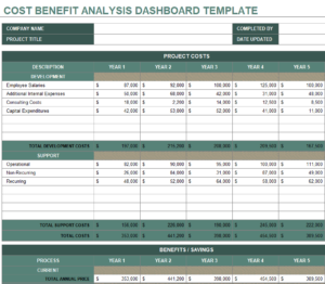 27+ Editable Cost Benefit Analysis Templates in Excel - Day To Day Email