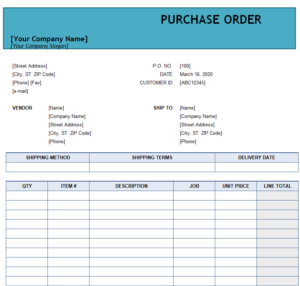 30+ Best Purchase Order Templates in Excel - Day To Day Email