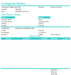 30+ Best Purchase Order Templates in Excel - Day To Day Email