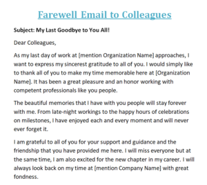 Writing the BEST Farewell Email - 10+ FREE Editable Templates - Day To ...