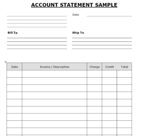 18+ Official Statement of Account Templates [in Excel & Word] - Day To ...