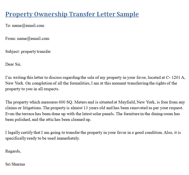 writing-a-letter-to-transfer-ownership-of-property-with-samples-day